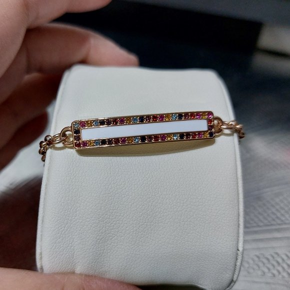 ANNE KLEIN Women's Quartz Rose Gold Premium Crystal Accented Watch Bracelet SET - Picture 6 of 12